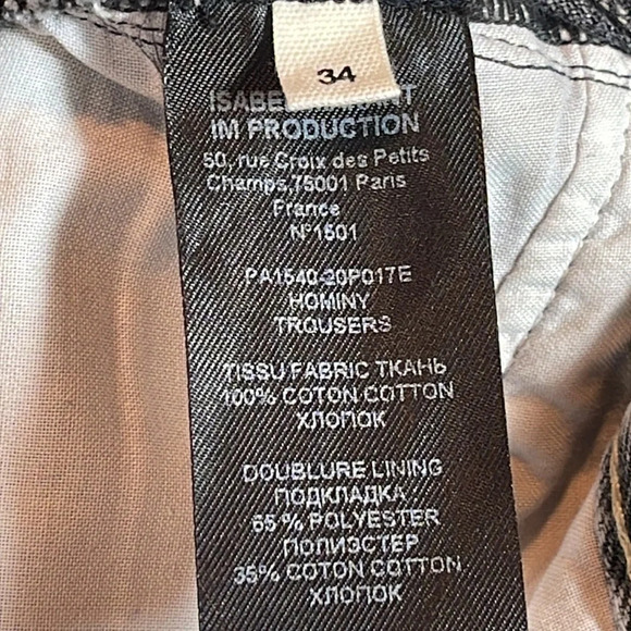 Isabel Marant Etoile Hominy Grey Jean size EU 34/2 US - Picture 10 of 10